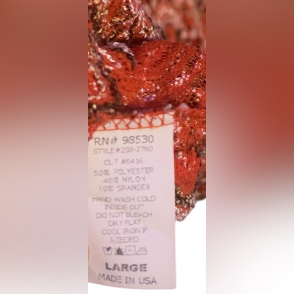 Creative Design Works Top Women Large Lace  Embroidery Rouched Buckle USA - Picture 4 of 4